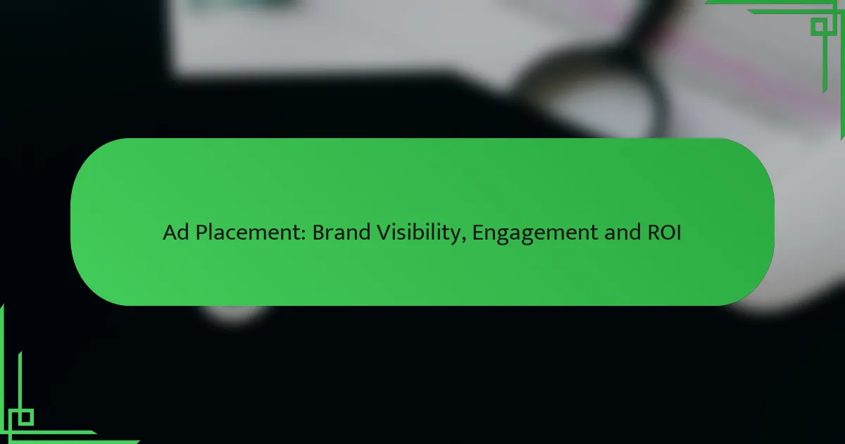 Skelbimų talpinimas: prekės ženklo matomumas, įsitraukimas ir investicijų grąža