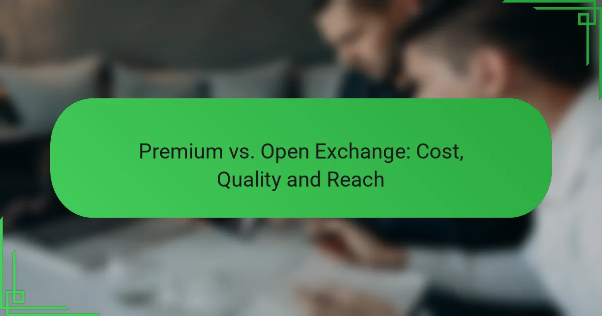 Premium vs. Open Exchange: Kaina, Kokybė ir Pasiekiamumas