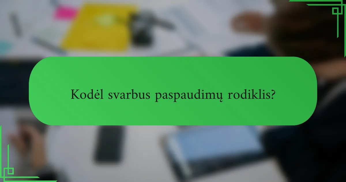 Kodėl svarbus paspaudimų rodiklis?